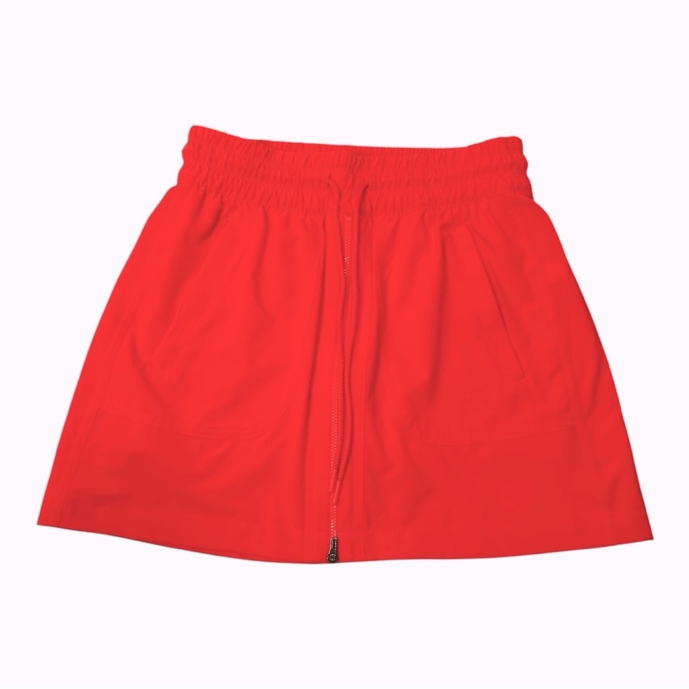 Athleta Orange Zip Front Skort Size 0